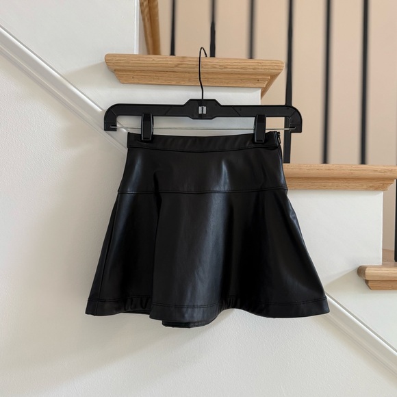 J. Crew Other - J. crew Girls Black Faux Leather Skirt